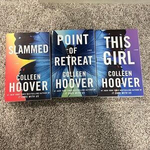 Paperback Book Set — Slammed, Point of Retreat, This Girl (Blue/Purple Gradient)